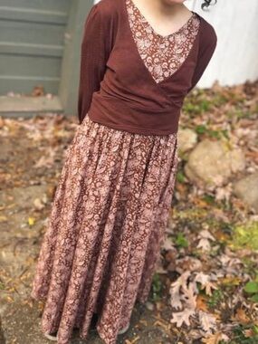 SUPER CUTE DRESSES GIRLS HAZELLACE HEARTHSIDE MAXI DRESS AND PULLOVER. Cute boho